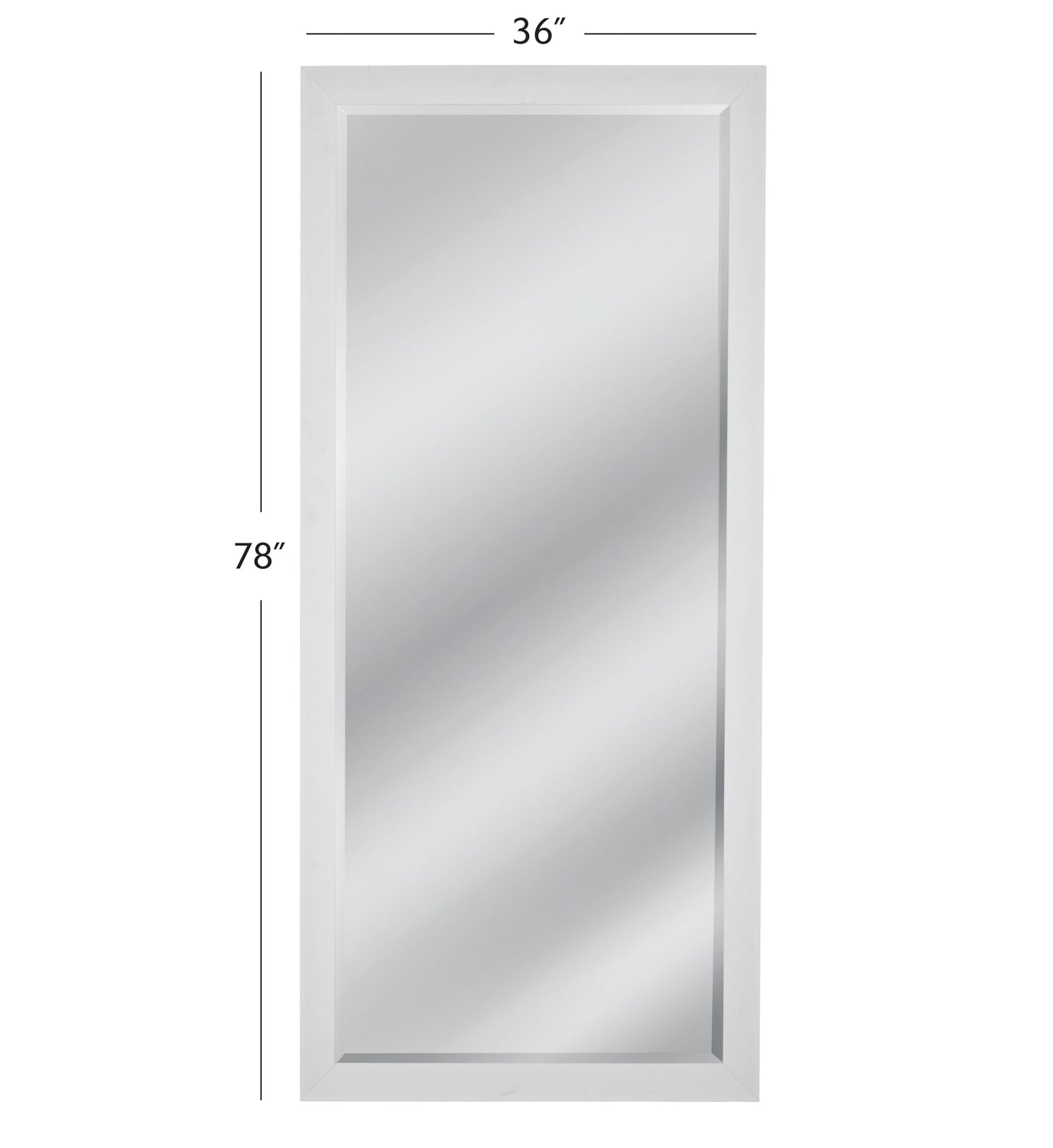 Digio - Floor Mirror - White