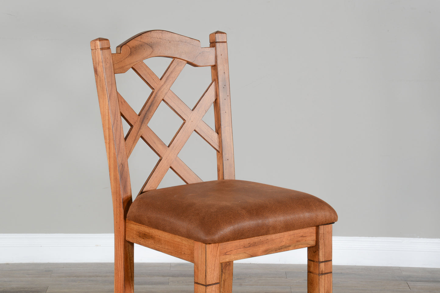 Sedona - Double Crossback Barstool - Light Brown