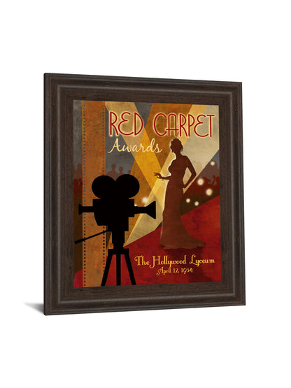 Red Carpet Awards By Conrad Knutsen - Framed Print Wall Art - Red