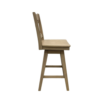 Wooden Barstool With X Back