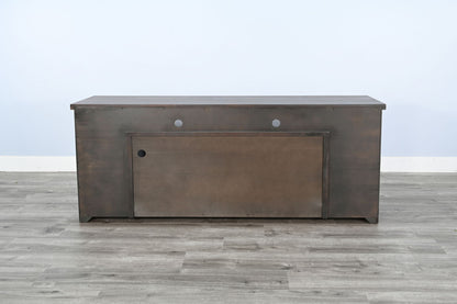 Media Console With Electric Fireplace