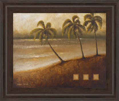 Tropical Escape Il By Michael Marcon - Framed Print Wall Art - Green