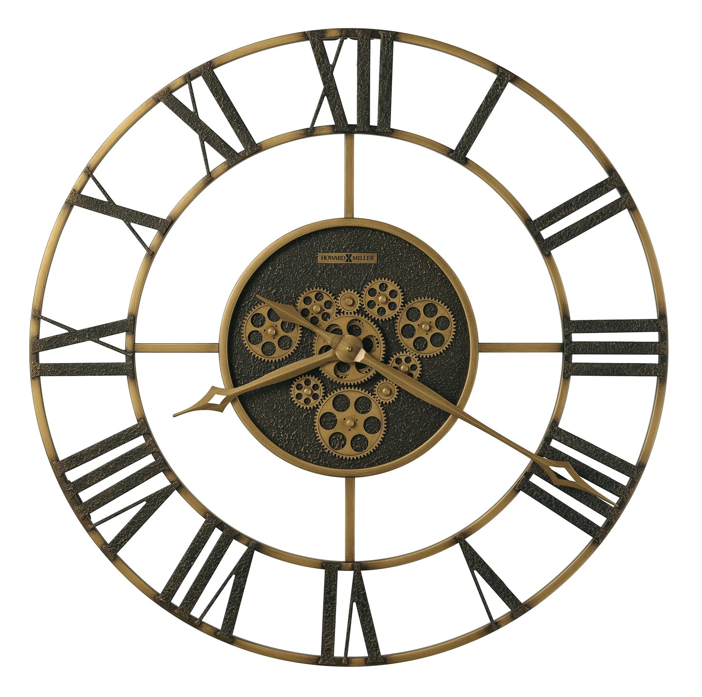 Howard Miller Quinlan Oversized Moving Gears Wall Clock