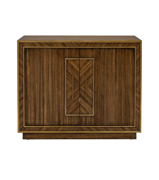 Claudia - Hall Cabinet - Rich Brown Zebrano