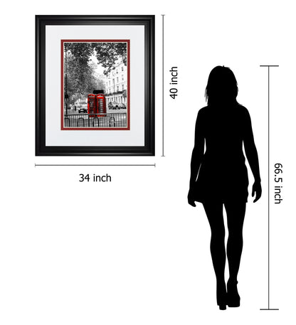 Telephone By Emily Navas - Framed Print Wall Art - Dark Gray