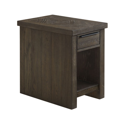 Hearst - Chairside Table - Reclaimed Chevron
