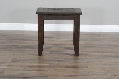 Homestead - Chair Side Table - Dark Brown