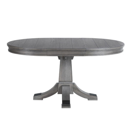 Foundry - Pedestal Table - Brushed Pewter