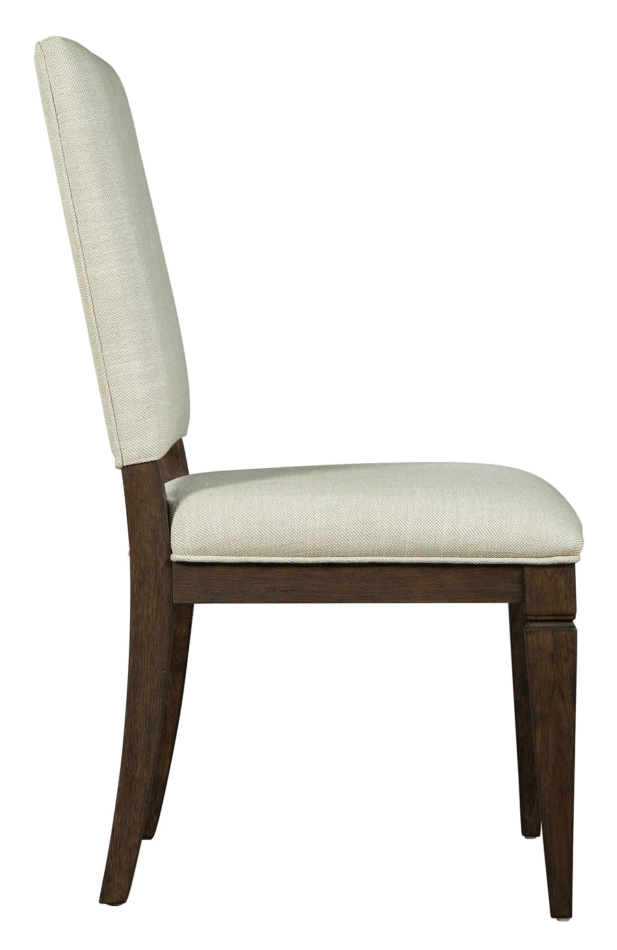 Hekman Linwood Heavyweight Linen Upholstered Mindi Wood Dining Side Chair