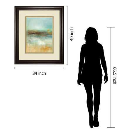Let The Summer Sun Shine By Pasion - Framed Print Wall Art - Beige