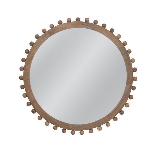 Renn - Round Wall Mirror - Brown