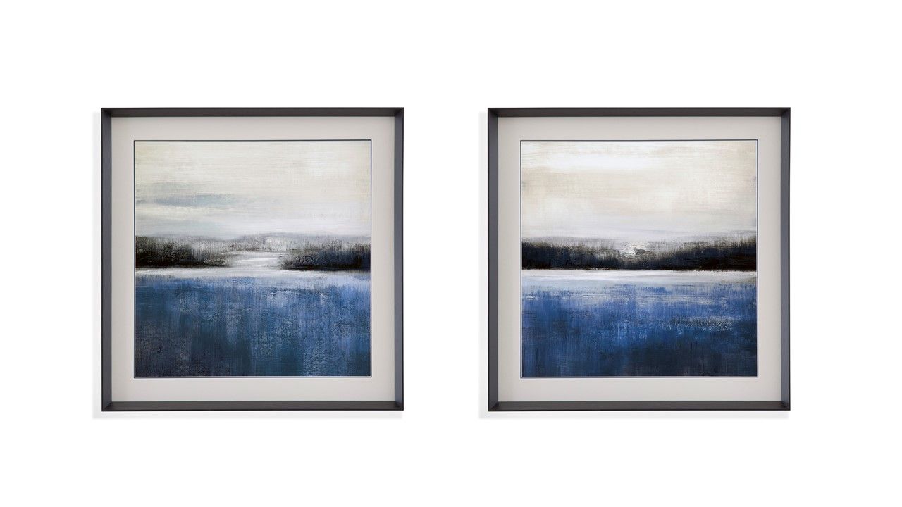 Bell Bluelake - Framed Print (Set of 2) - Silver