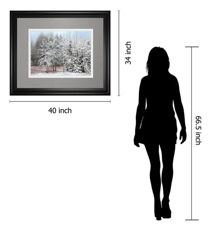 Frosty Morning By Mike Jone - Framed Print Wall Art - White