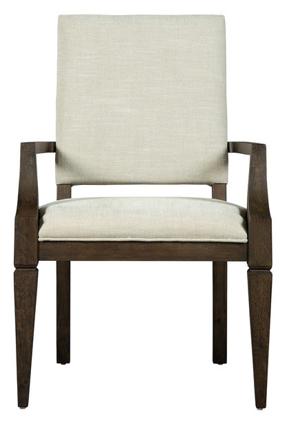 Hekman Linwood Upholstered Mindi Wood Dining Armchair