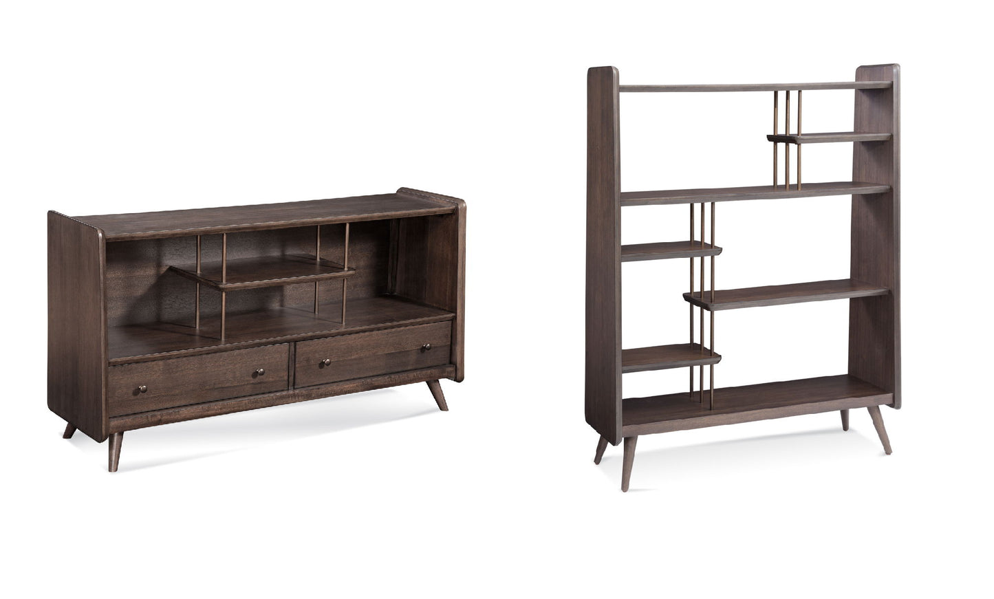 Wallace - Media Console - Brown