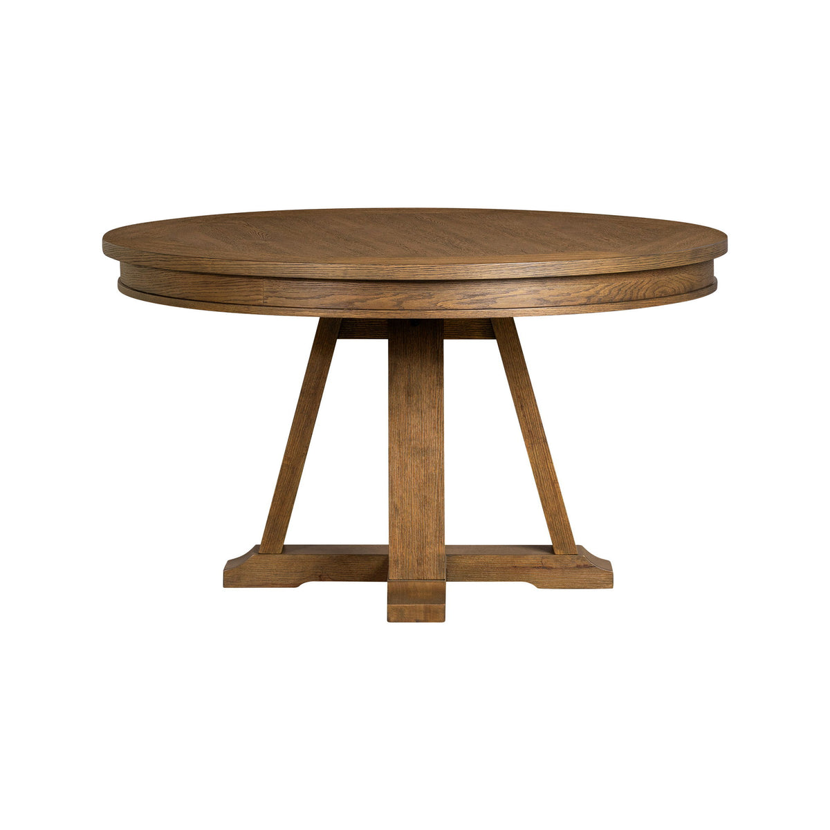 54" Round Poker Table - Whiskey
