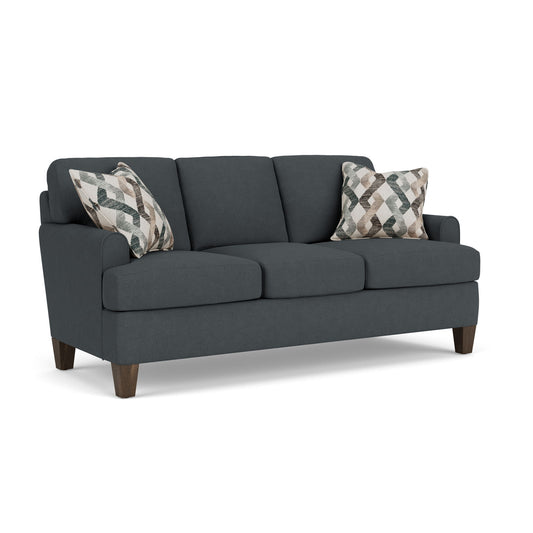 Moxy - Fabric Sofa, T-Shaped Seat Cushion, Rounded Mailbox Arms