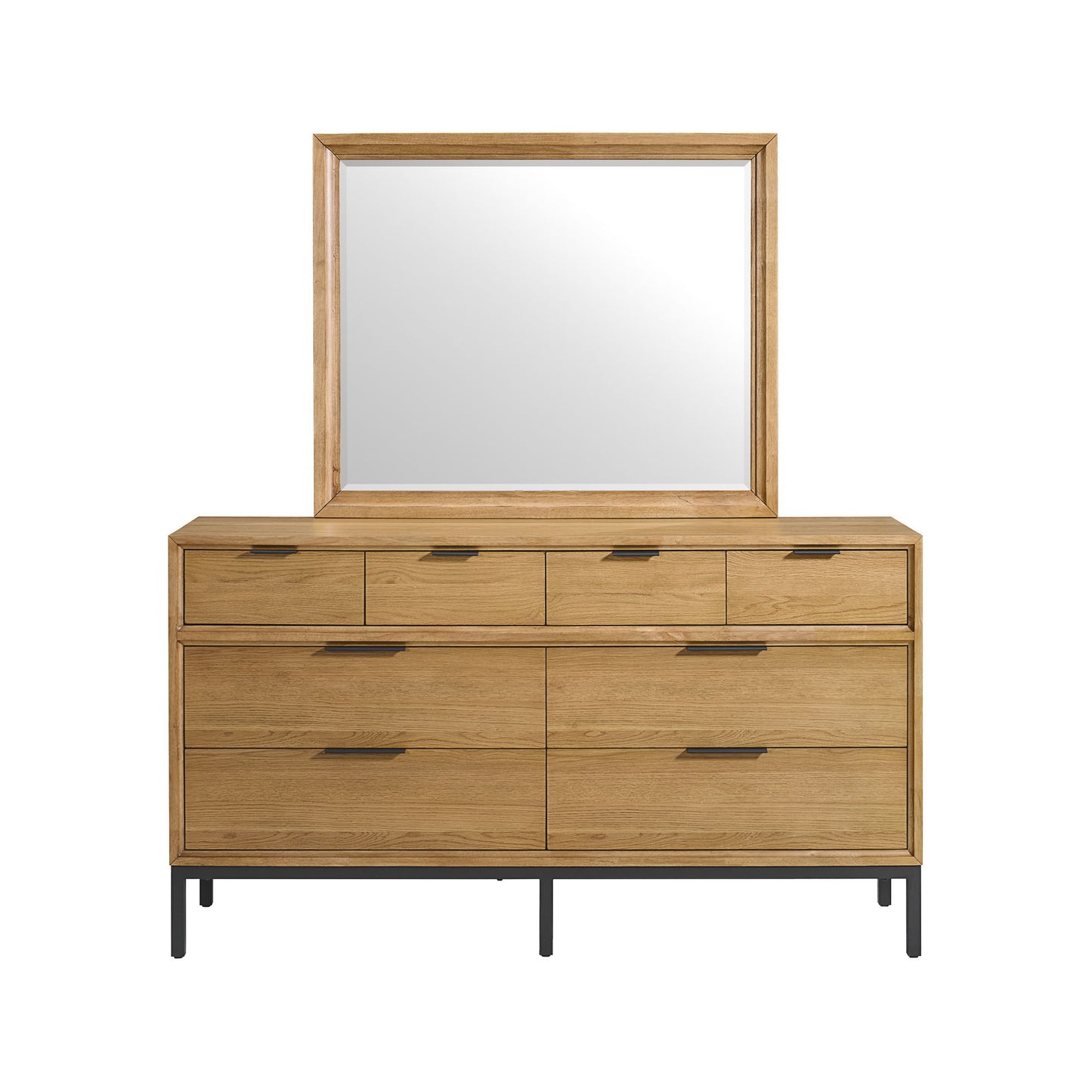 Newport - Mirror - Natural Oak