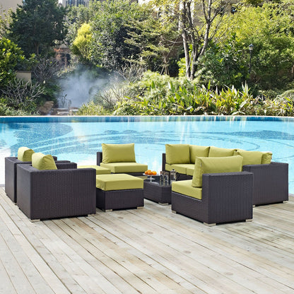 Convene 10 Piece Outdoor Patio Sectional Set