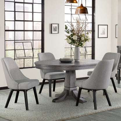 Foundry - Upholstered Chair - Brushed Pewter