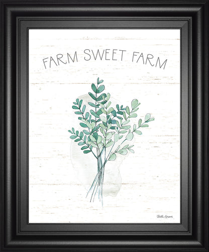 Farmhouse Cotton V By Beth Grove - Framed Print Wall Art - White