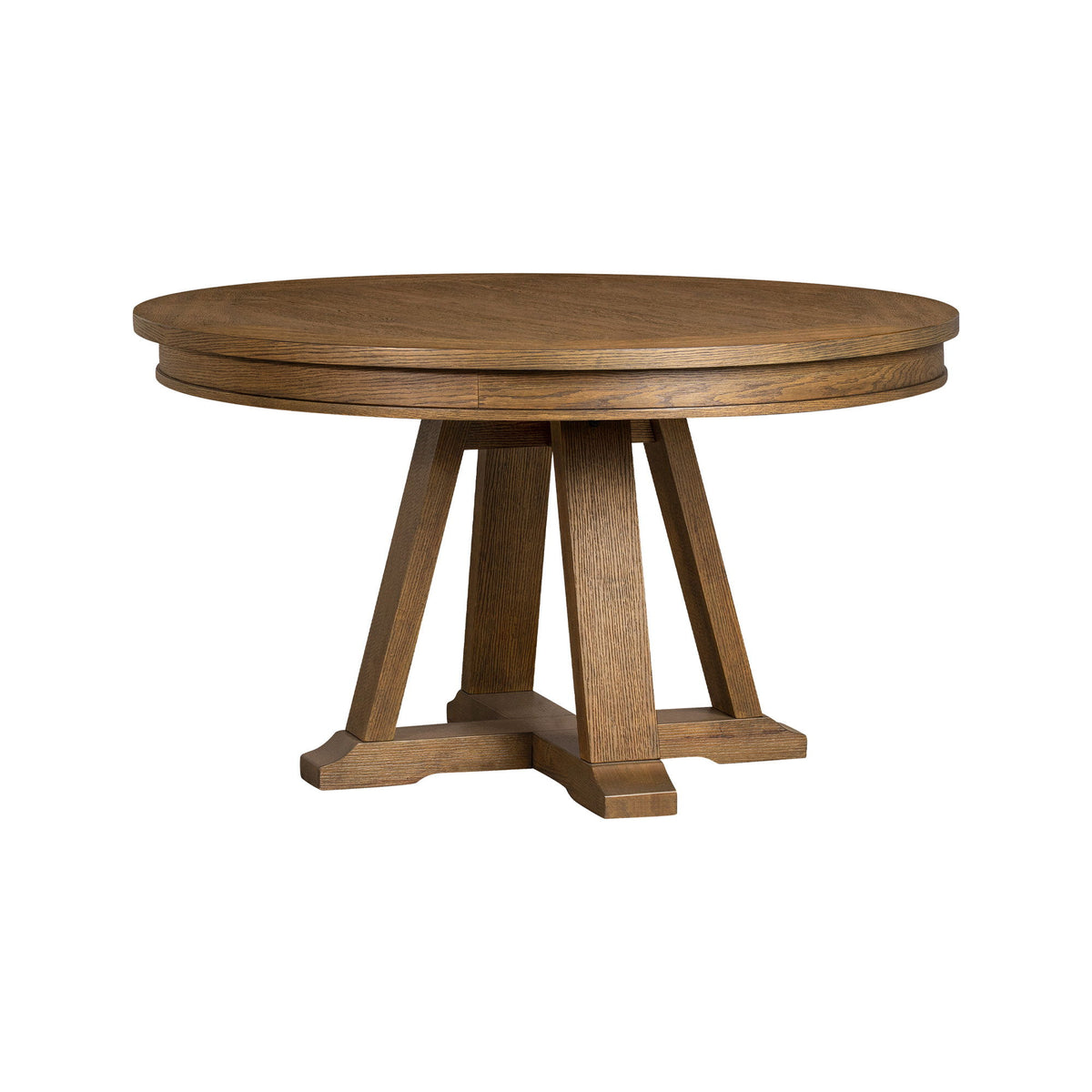 54" Round Poker Table - Whiskey