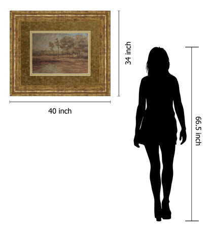 Woodland Solitude By Veronica Faust - Framed Print Wall Art - Light Brown
