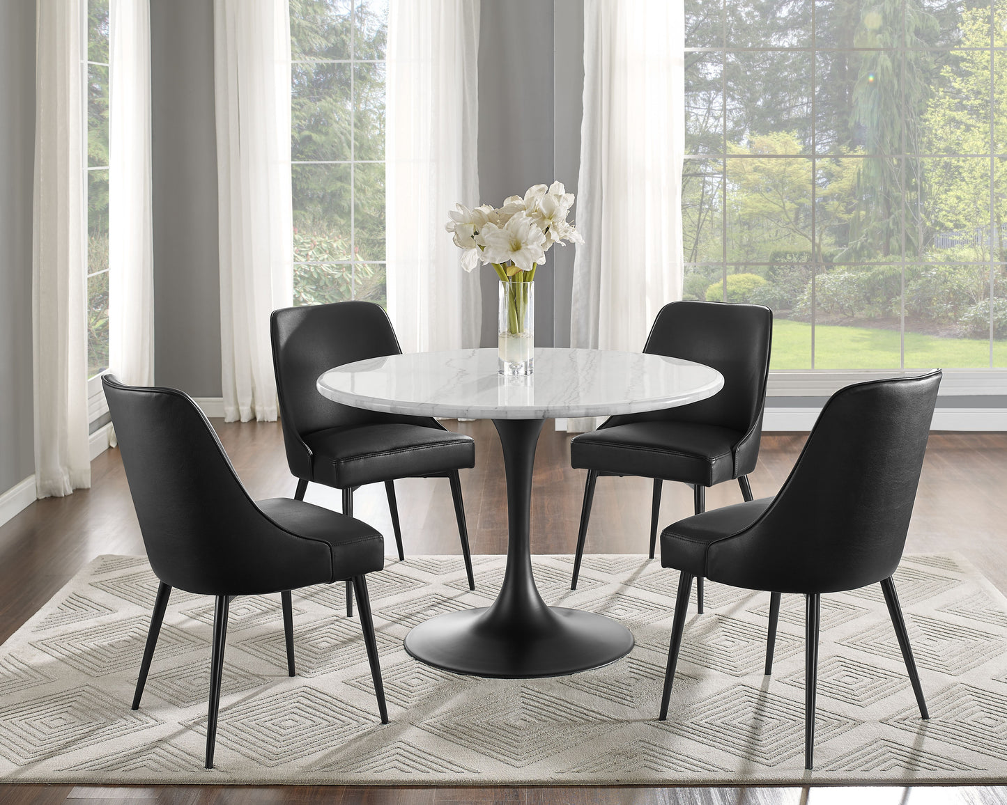 Colfax - White Top Dining Set