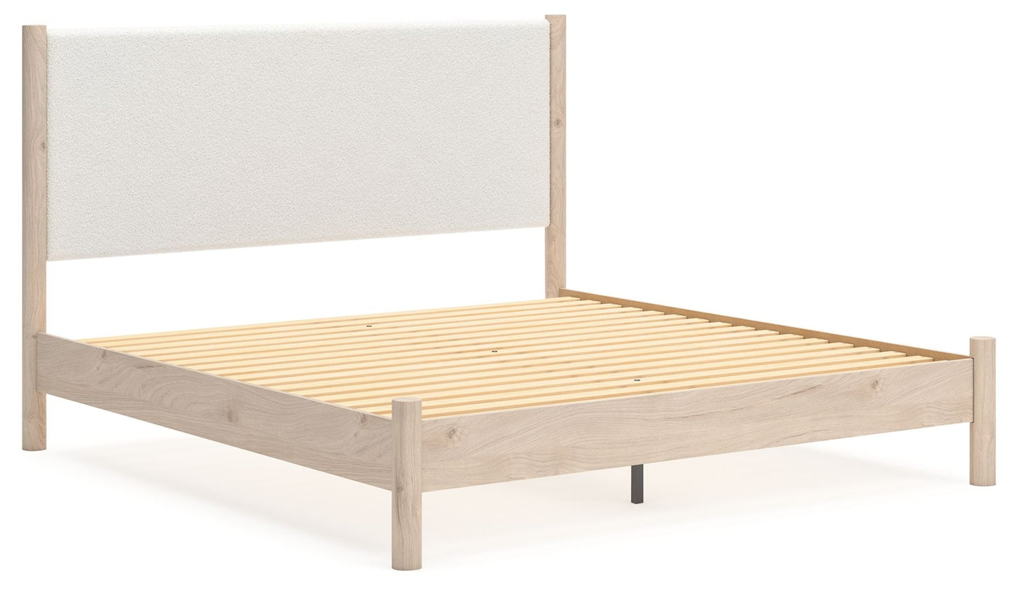 Cadmori - Upholstered Panel Bed