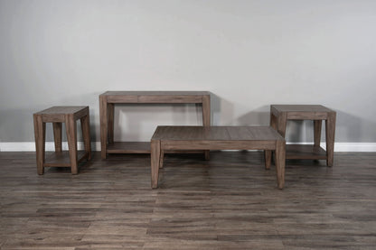 Doe Valley - Mahogany Wood Coffee Table - Taupe Brown