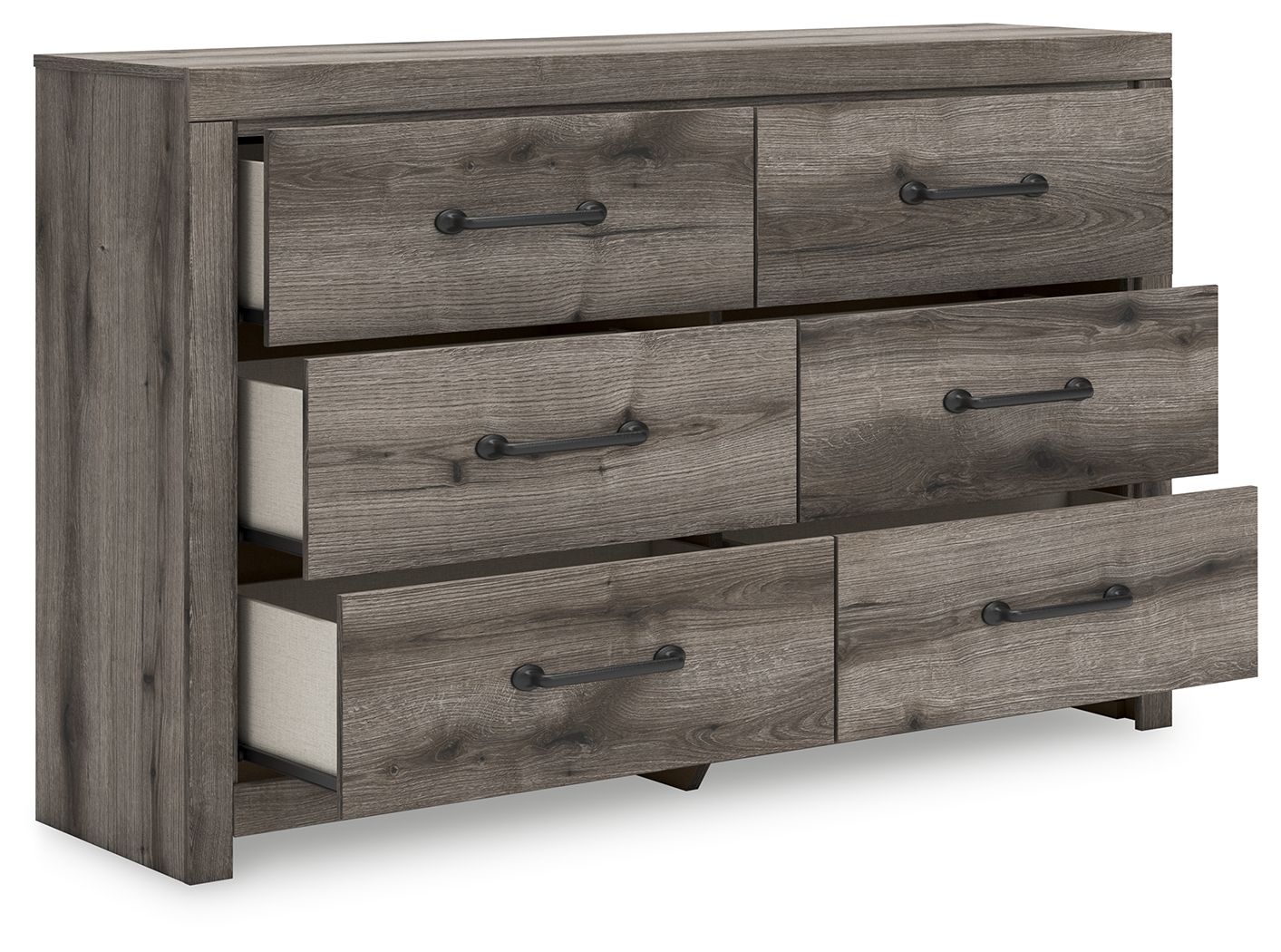 Graystorm - Brown Gray - Six Drawer Dresser