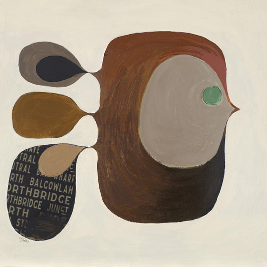 Pescadito I By Patricia Pinto - Dark Brown