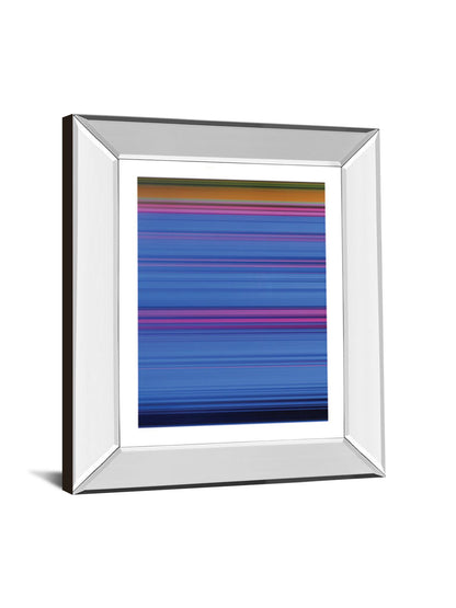 Abstract Blues By Mark Baker - Mirror Framed Print Wall Art - Blue