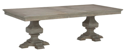 Hekman Mindi Wood Rectangular Pedestal Extension Dining Table