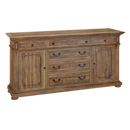 Hekman Natural Wellington Hall Acacia Wood Dining Credenza Server Buffet