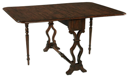 Hekman Solid Mahogany Drop-Leaf Dining Table