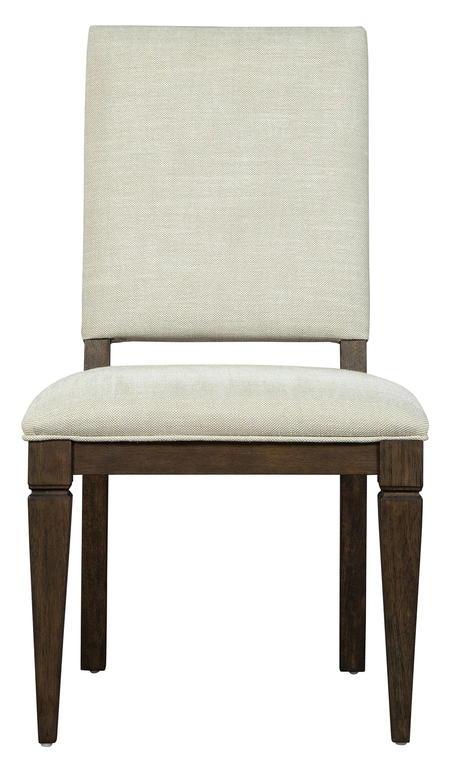 Hekman Linwood Heavyweight Linen Upholstered Mindi Wood Dining Side Chair