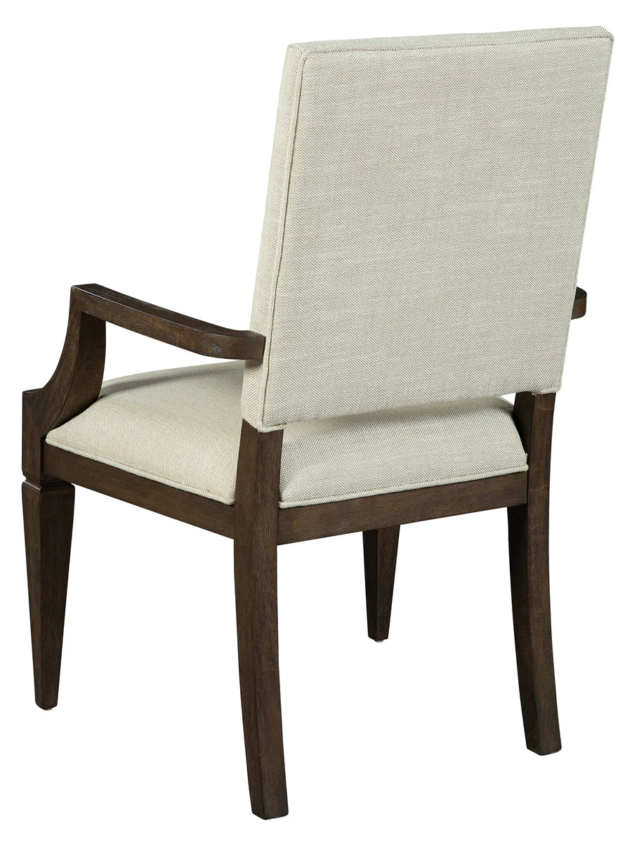 Hekman Linwood Upholstered Mindi Wood Dining Armchair