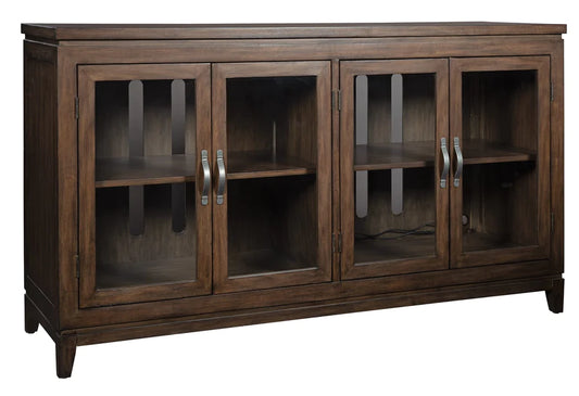 Hekman Glass Door Entertainment TV Console