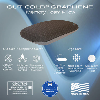 Out Cold Graphene Memory Foam Foam Pillow