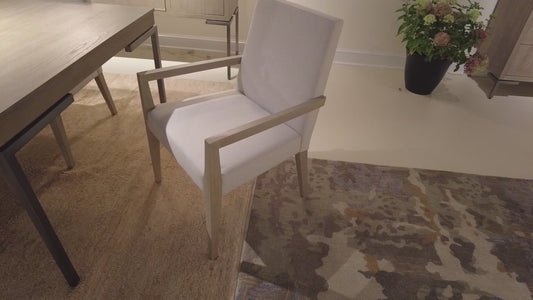 Hekman Scottsdale Mindi Wood Upholstered Dining Armchair