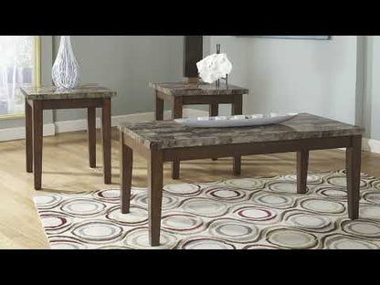 Theo - Warm Brown - Occasional Table Set (Set of 3)