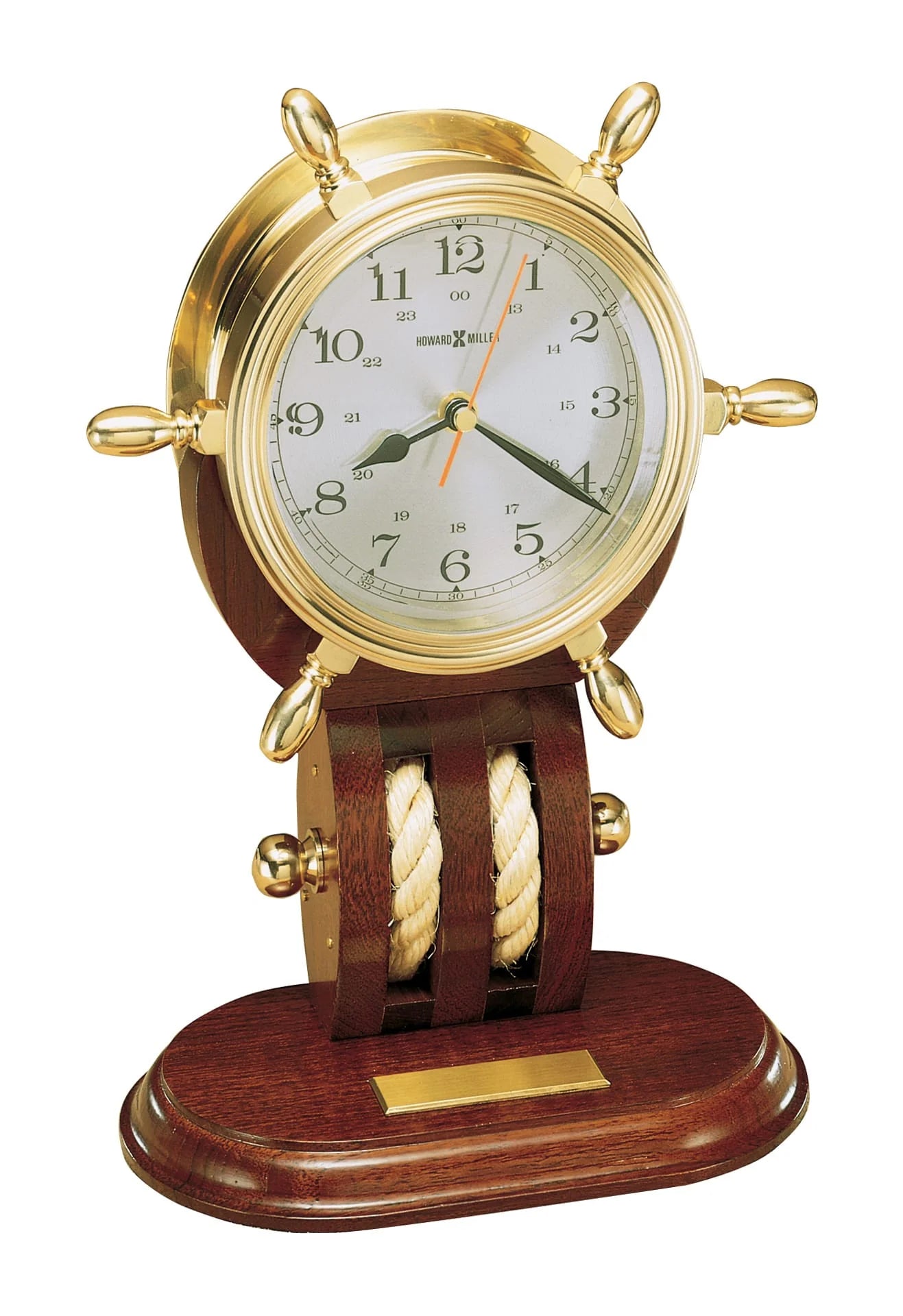 Britannia Tabletop Nautical Captain Accent Clock