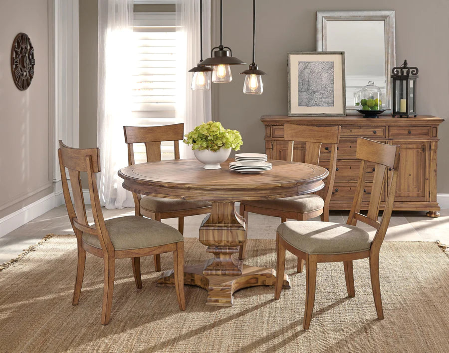 Hekman Wellington Hall Round Acacia Dining Table