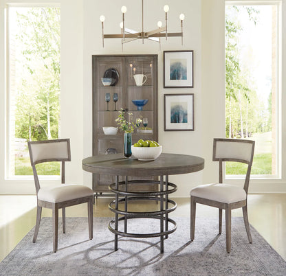 Hekman Grey Sedona Round Mango Wood Dining Table