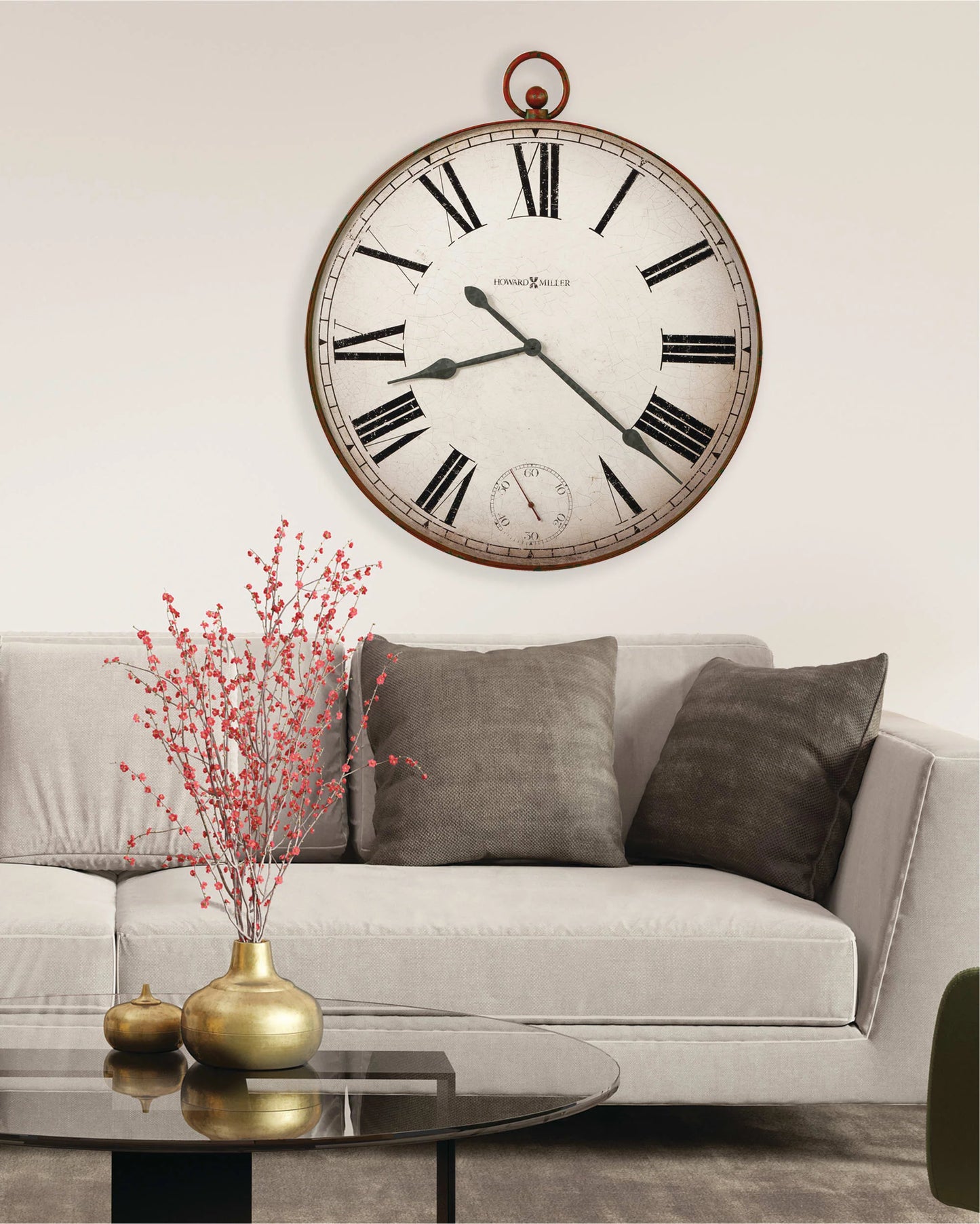 Howard Miller Gallery Pocket Watch II Oversized Wall Clock