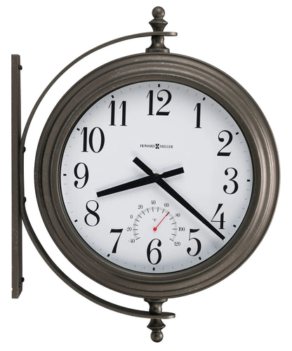 Howard Miller Ivy Indoor/Outdoor Double-Sided Wall Clock