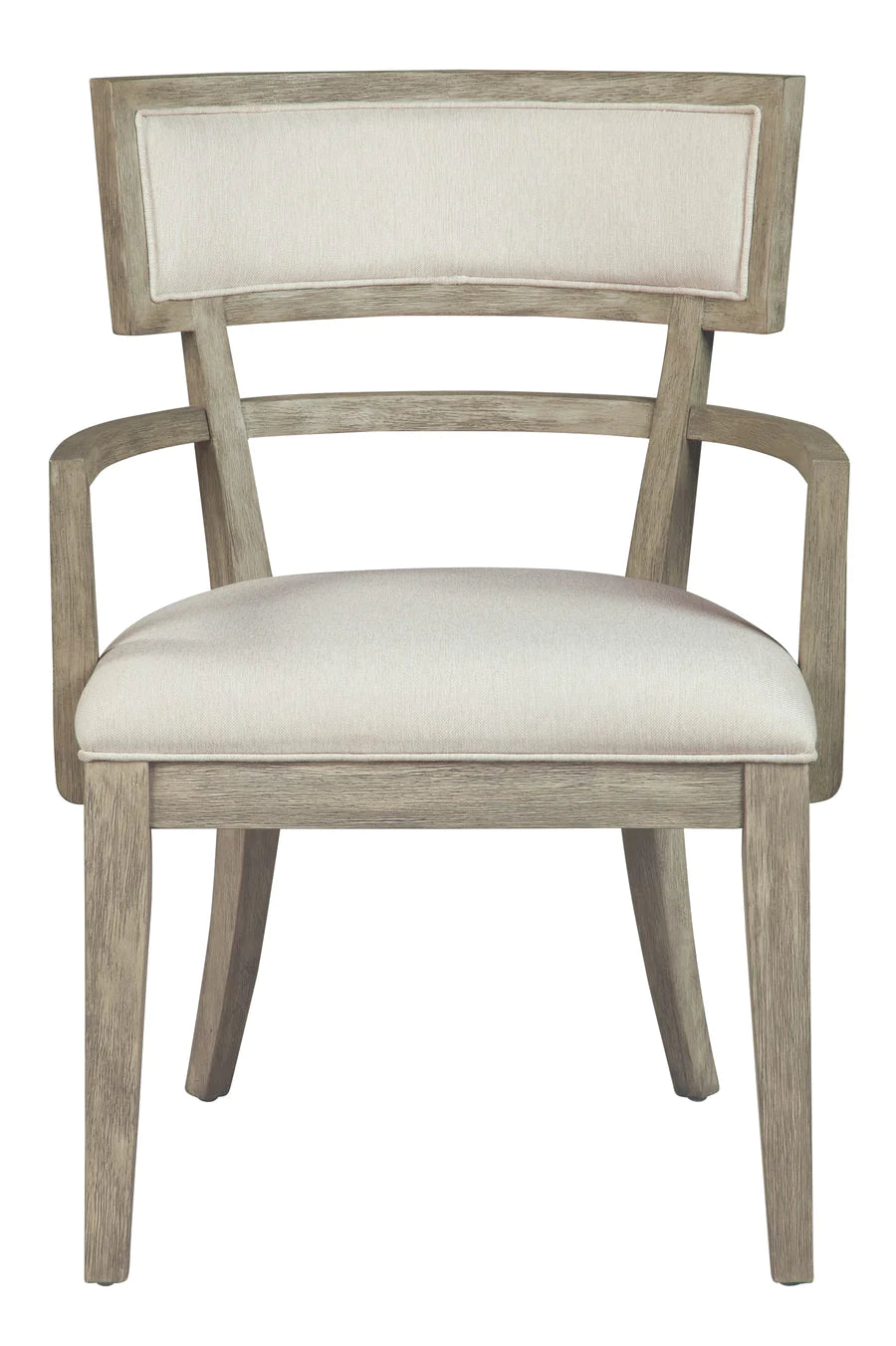 Hekman Bedford Gray Mango Wood Upholstered Armchair