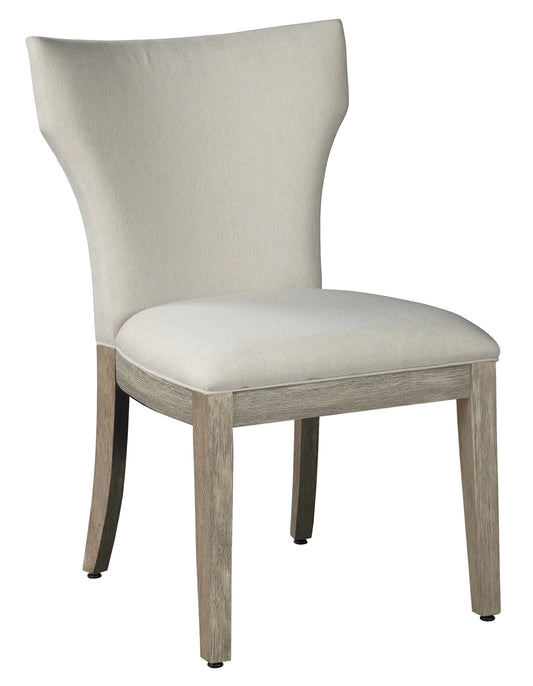 Hekman Bedford Gray Mango Wood Upholstered Side Chair