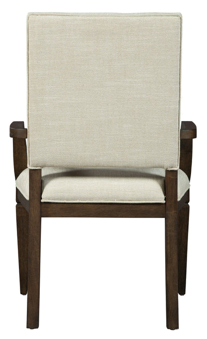 Hekman Linwood Upholstered Mindi Wood Dining Armchair